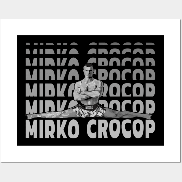 Mirko Crocop BW Wall Art by FightIsRight